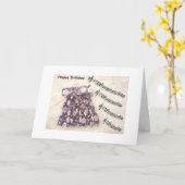 Carte d'anniversaire (Fleur jaune)