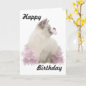 Carte d'anniversaire (Fleur jaune)