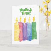 carte d'anniversaire (Fleur jaune)