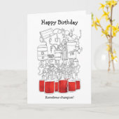 Carte d'anniversaire (Fleur jaune)