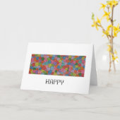 Carte d'anniversaire (Fleur jaune)