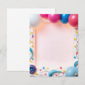Carte d'anniversaire (Devant / Derrière)