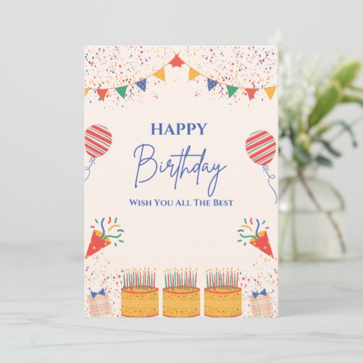 CARTE D'ANNIVERSAIRE (Debout devant)