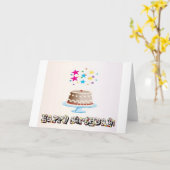 Carte d'anniversaire (Fleur jaune)