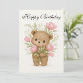 Carte d'anniversaire (Debout devant)
