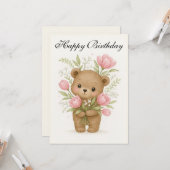 Carte d'anniversaire (Devant/Arrière en situation)