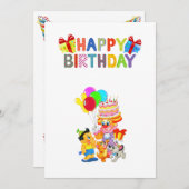 carte d'anniversaire (Devant / Derrière)