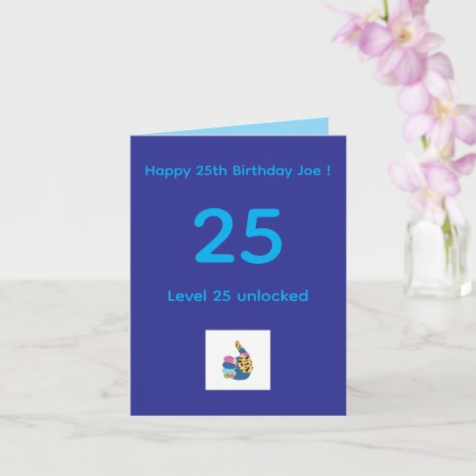 Carte d'anniversaire (Orchidée)