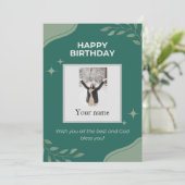 Carte d'anniversaire (Debout devant)