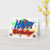 Carte d'anniversaire (Fleur jaune)