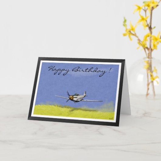 Carte d'anniversaire (Fleur jaune)