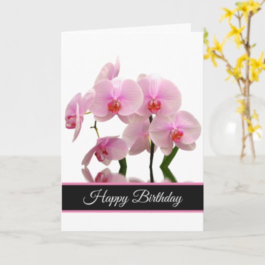 Carte d'anniversaire (Fleur jaune)