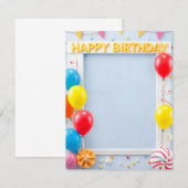 Carte d'anniversaire (Devant / Derrière)