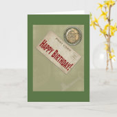 Carte d'anniversaire (Fleur jaune)