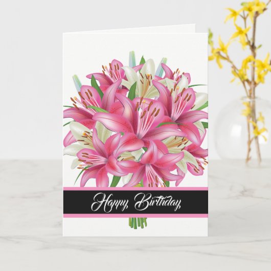 Carte d'anniversaire (Fleur jaune)