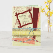 Carte d'anniversaire (Fleur jaune)