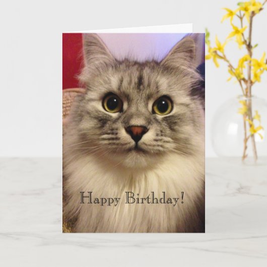 Carte d'anniversaire (Fleur jaune)