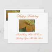 Carte d'anniversaire (Devant / Derrière)