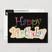 Carte d'anniversaire (Devant / Derrière)