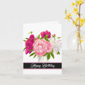 Carte d'anniversaire (Fleur jaune)