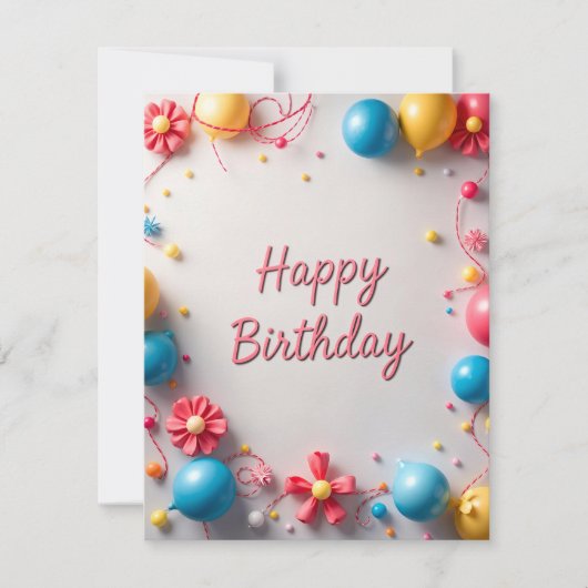 Carte d'anniversaire (Devant)