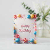 Carte d'anniversaire (Debout devant)