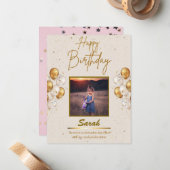 Carte d'anniversaire (Devant/Arrière en situation)