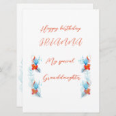 Carte d'anniversaire (Devant / Derrière)