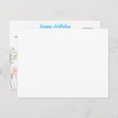 carte d'anniversaire (Devant / Derrière)