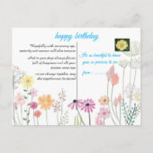 carte d'anniversaire (Dos)