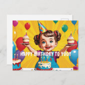 Carte d'anniversaire (Devant / Derrière)