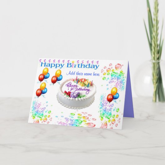 Carte d'anniversaire (Devant)