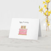 carte d'anniversaire (Fleur jaune)