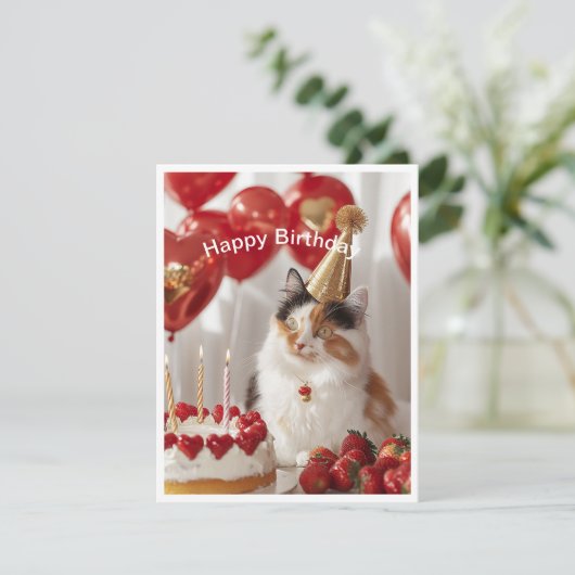 Carte d'anniversaire (Debout devant)