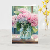 Carte d'anniversaire (Fleur jaune)