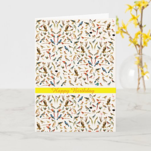 Carte d'anniversaire (Fleur jaune)