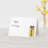 carte d'anniversaire (Fleur jaune)