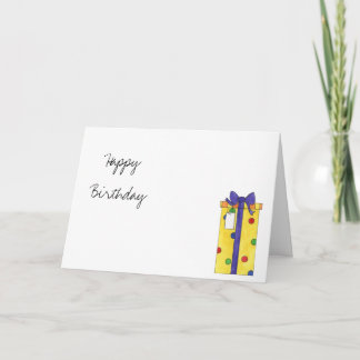 carte d'anniversaire