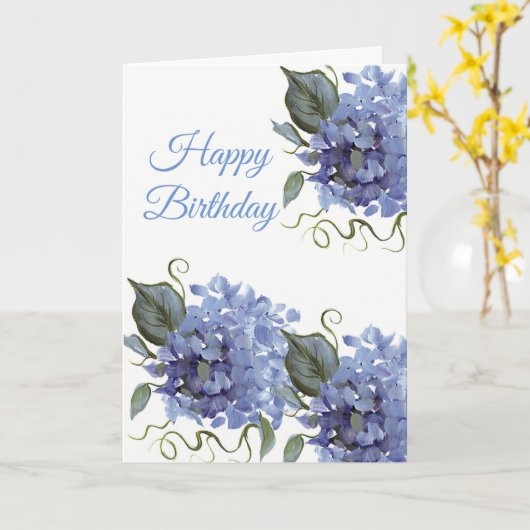 Carte d'anniversaire (Fleur jaune)