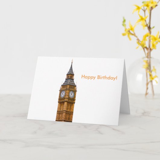 Carte d'anniversaire (Fleur jaune)