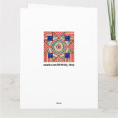 carte d'anniversaire (Dos)