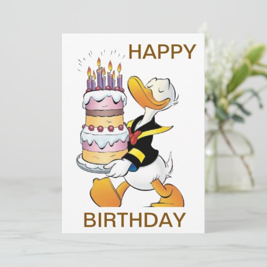 Carte d'anniversaire (Debout devant)