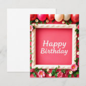 Carte d'anniversaire (Devant / Derrière)