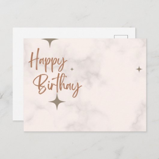 Carte d'anniversaire (Devant / Derrière)