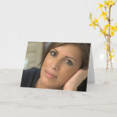 Carte d'anniversaire (Fleur jaune)