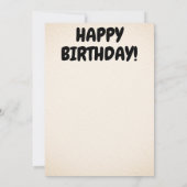 Carte d'anniversaire (Dos)