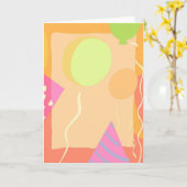 Carte d'anniversaire (Fleur jaune)
