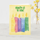 carte d'anniversaire (Fleur jaune)