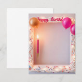 Carte d'anniversaire (Devant / Derrière)