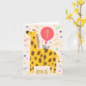 Carte d'anniversaire (Fleur jaune)